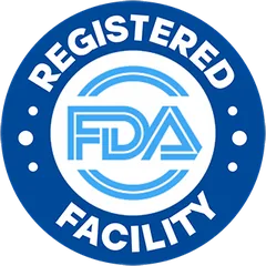 FDA registered facility roundel badge